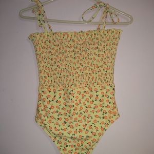 Rustic ruffles one piece bathing suit